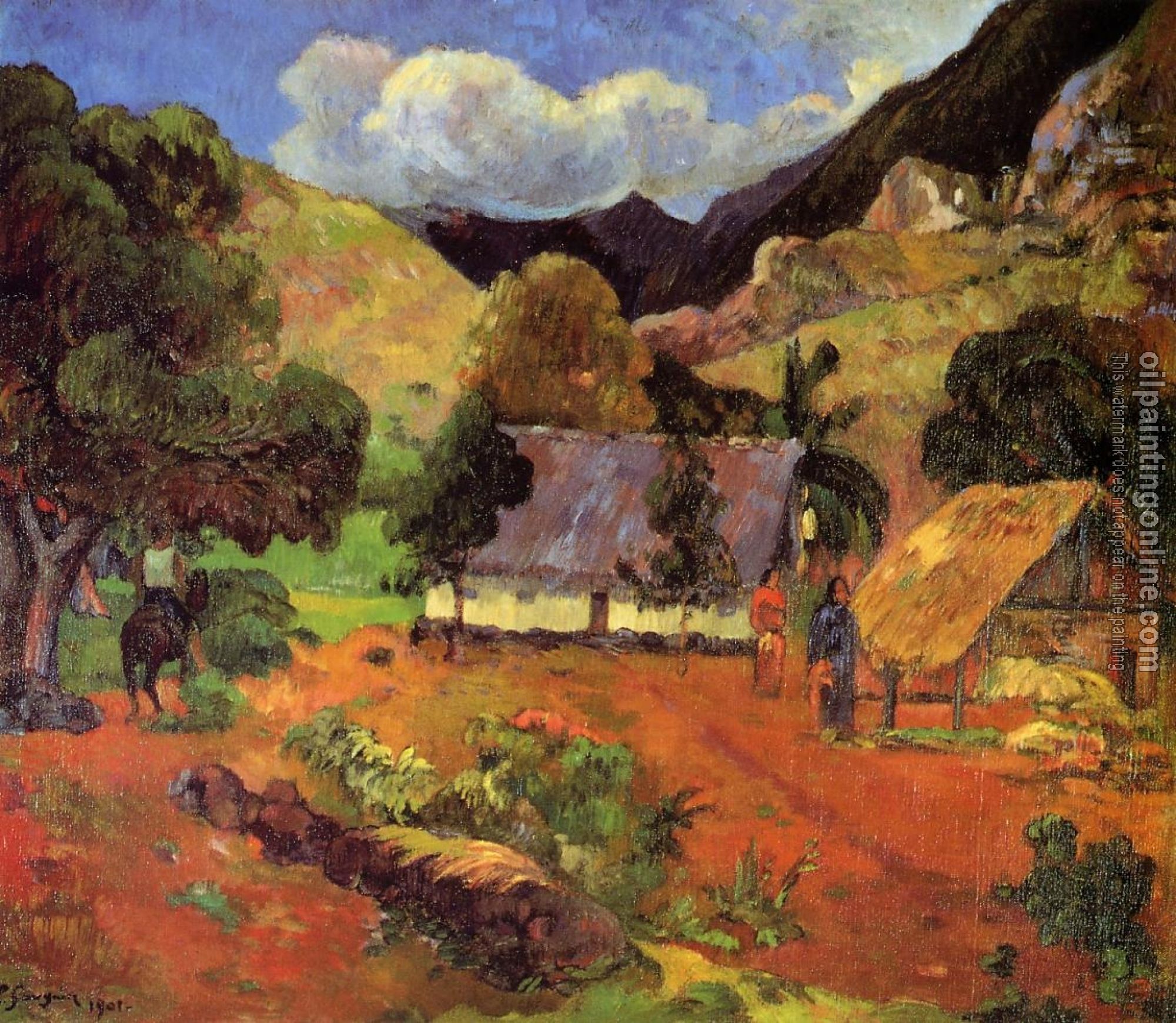 Gauguin, Paul - Landscape with Three Figures